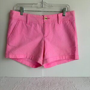 Lilly Pulitzer Hot Pink Cotton Callahan Shorts Size 6